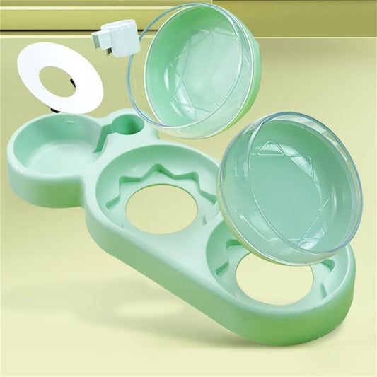 Double Bowls Pet Feeder