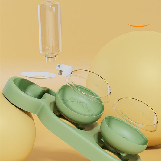 Double Bowls Pet Feeder
