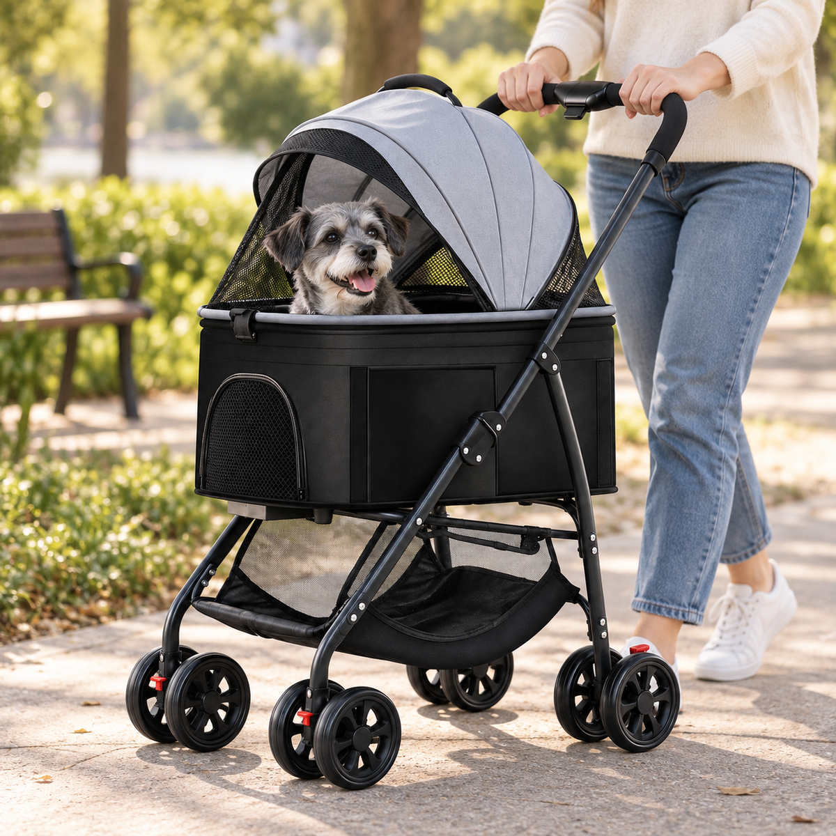 3-in-1 Foldable Pet Stroller
